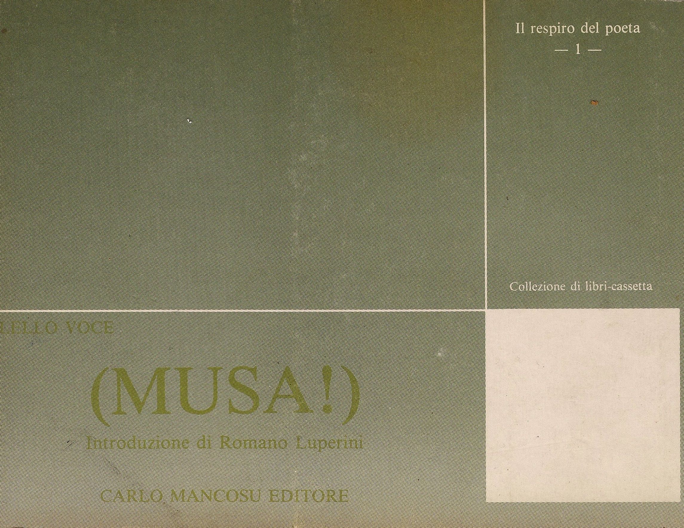 Una lettera inedita di Franco Fortini a Lello Voce su <i>(Musa!)</i>